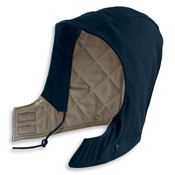 Flame Resistant Duck Hood-Quilt Lined in Navy